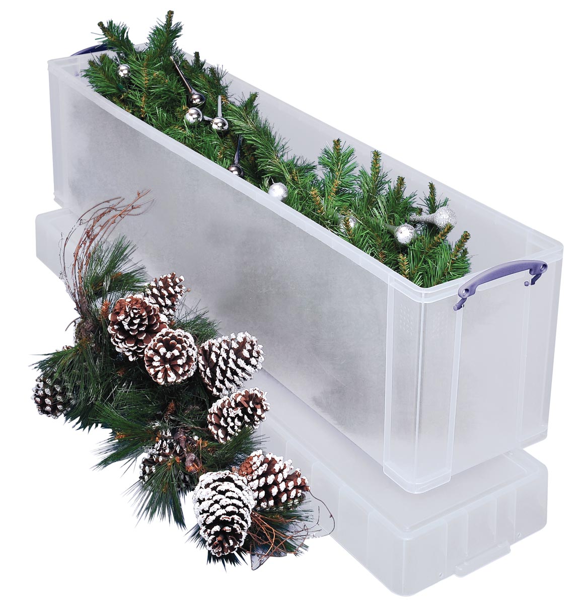 Really Useful Box 6 x opbergdoos 0,55 liter met deksel - transparant