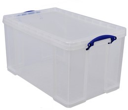 Really Useful Box 84 liter, transparant, per stuk verpakt in karton-2