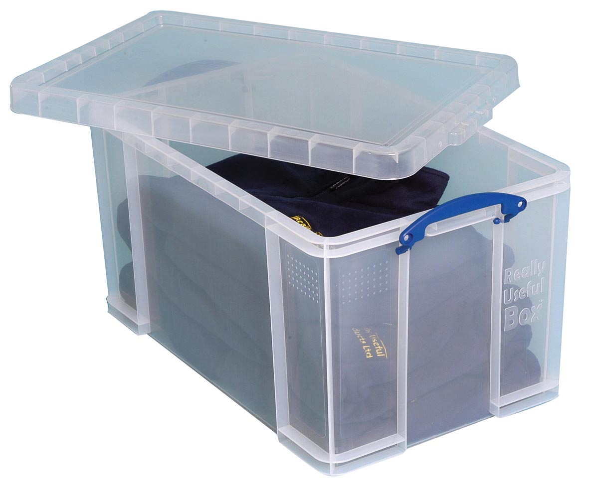 Really Useful Box opbergdoos 84 liter, transparant afbeelding