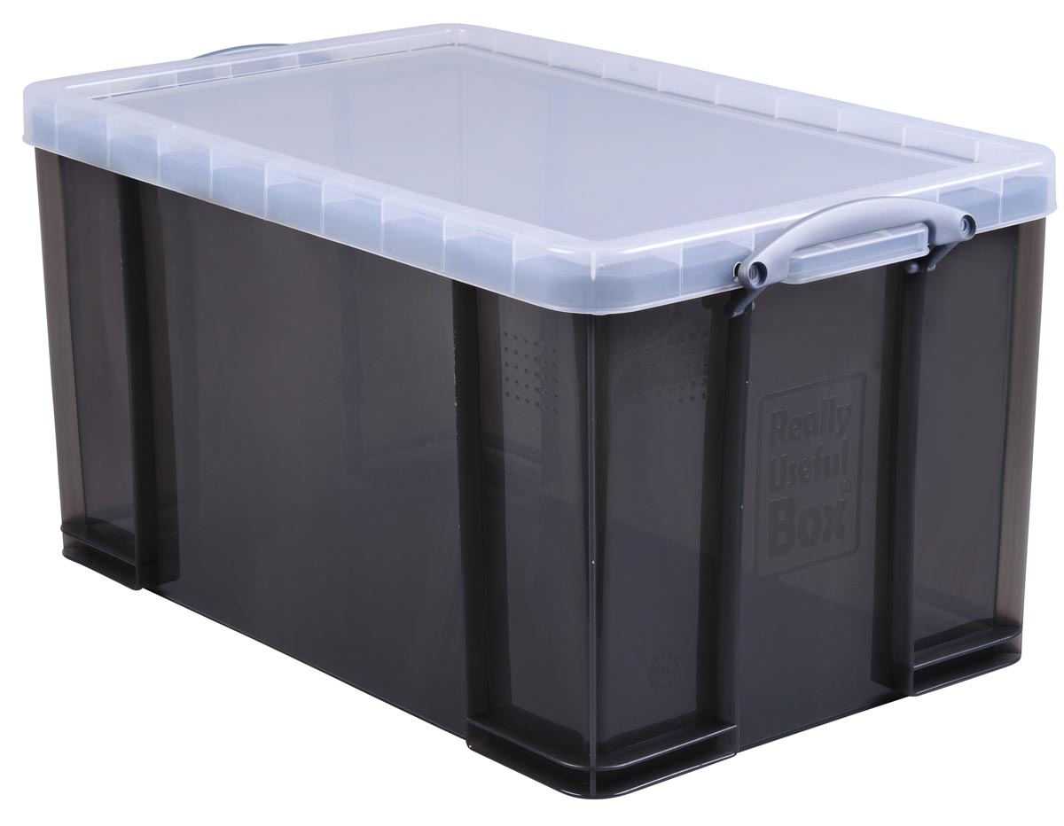 Really Useful Box opbergdoos 84 liter, transparant gerookt Really Useful Box opbergdoos 84 liter, transparant gerookt