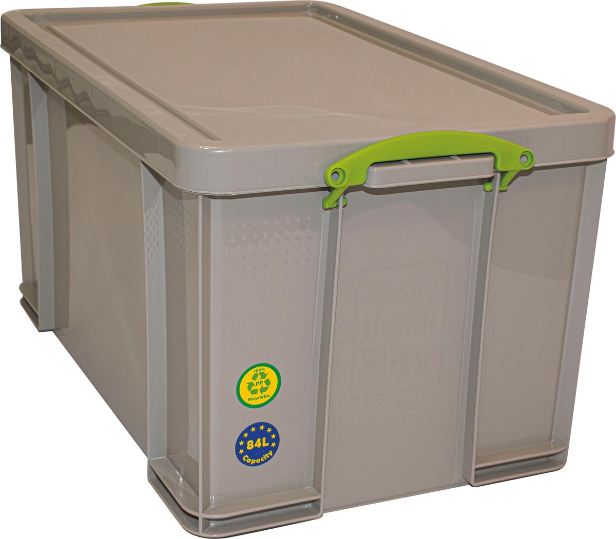 Really Useful Box opbergdoos 84 liter, gerecycleerd, grijs afbeelding