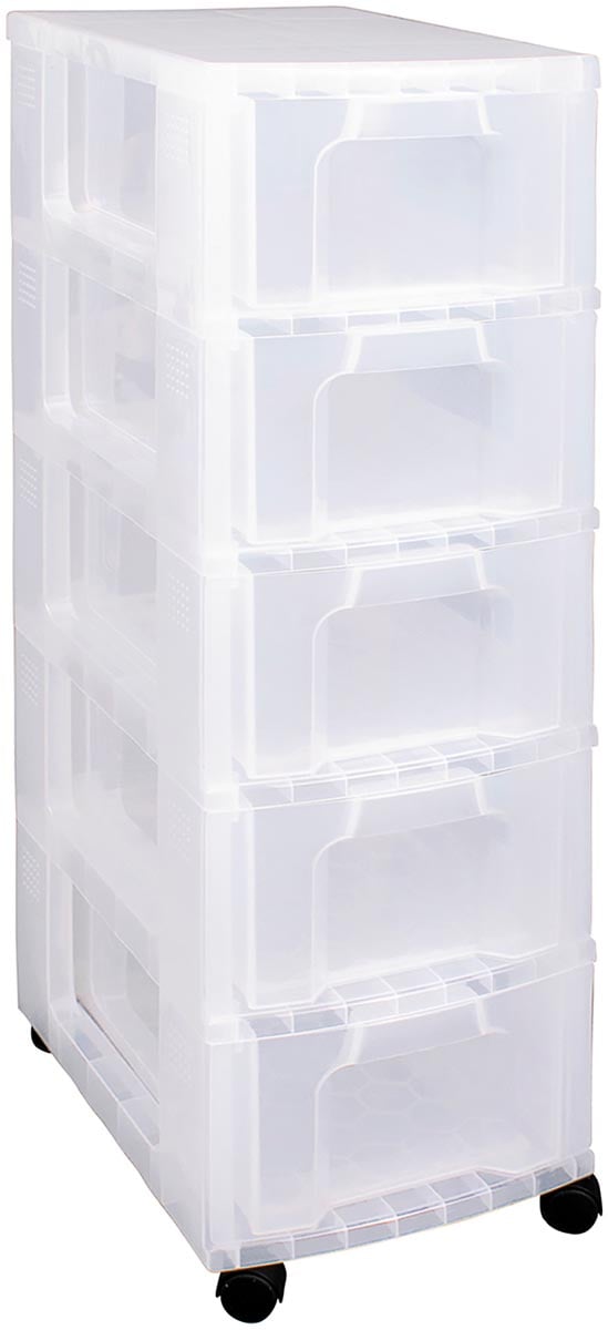 Really Useful Box ladenblok 5 x 12 l, transparant afbeelding