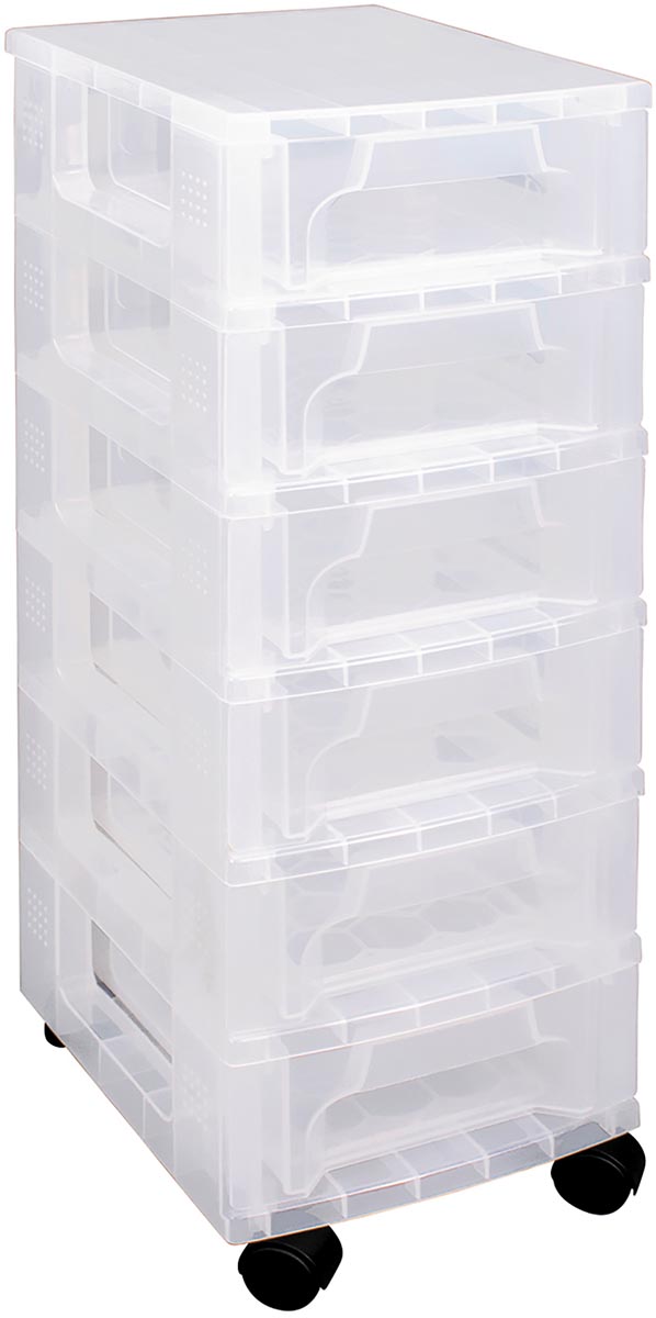 Really Useful Box ladenblok 6 x 3,5 l, transparant