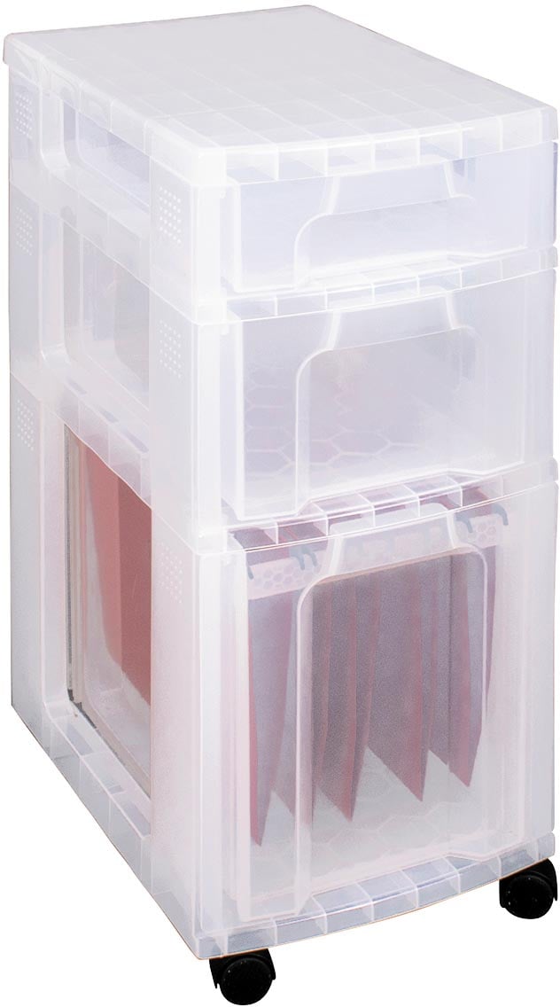 Really Useful Box ladenblok 7 + 12 + 25 l, transparant afbeelding