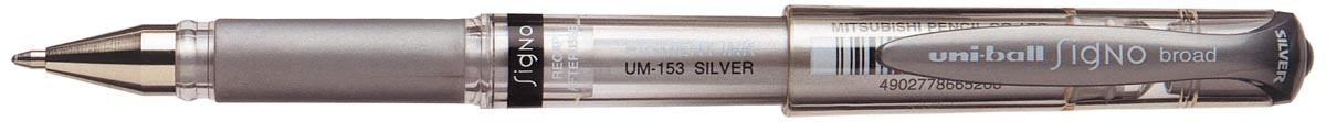 Uni-ball roller Signo Broad zilver afbeelding