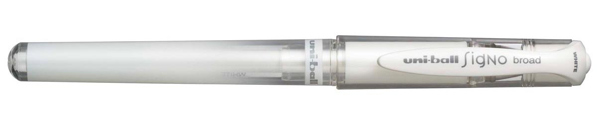 Uni-ball roller Signo Broad Creative, brede punt, wit