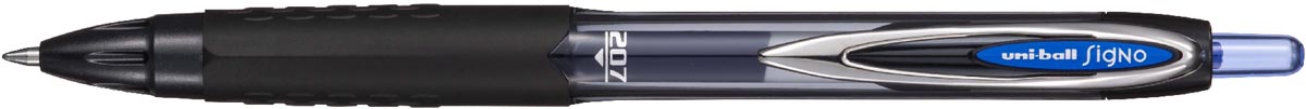 Uni-ball Signo RT207 roller, intrekbaar, schrijfbreedte 0,4 mm, gerecycled plastic, blauw afbeelding