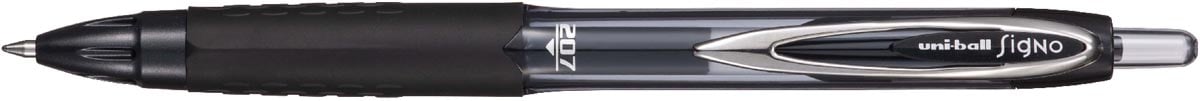 Uni-ball intrekbare roller Signo RT207 zwart , gerecycled plastic