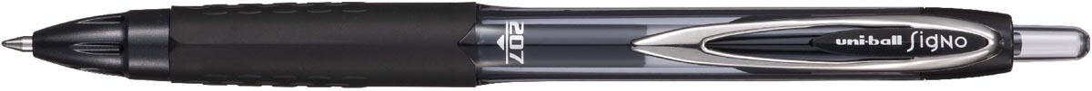 Uni-ball Signo RT207 roller, intrekbaar, schrijfbreedte 0,4 mm, gerecycled plastic, zwart afbeelding