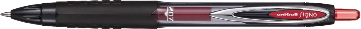 Uni-ball Signo RT207 roller, intrekbaar, schrijfbreedte 0,4 mm, gerecycled plastic, rood afbeelding