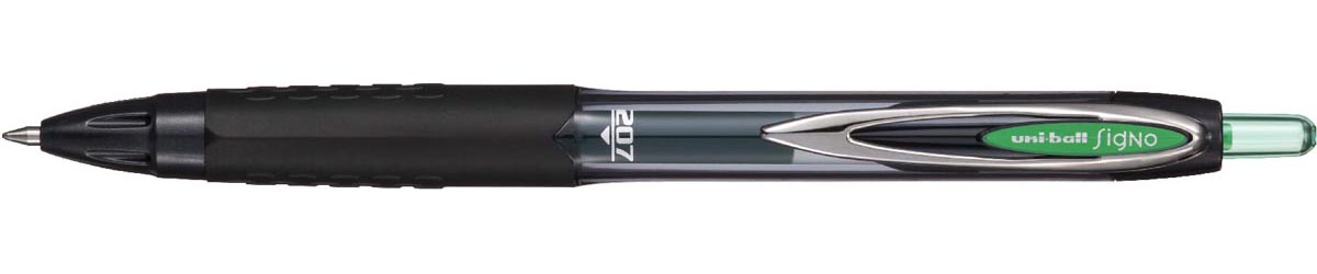 Uni-ball roller Signo RT207, medium punt, groen