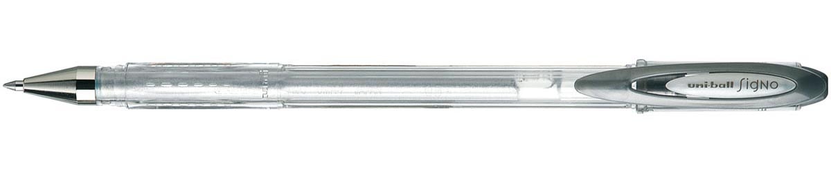 Uni-ball roller Signo Metallic, medium punt, zilver