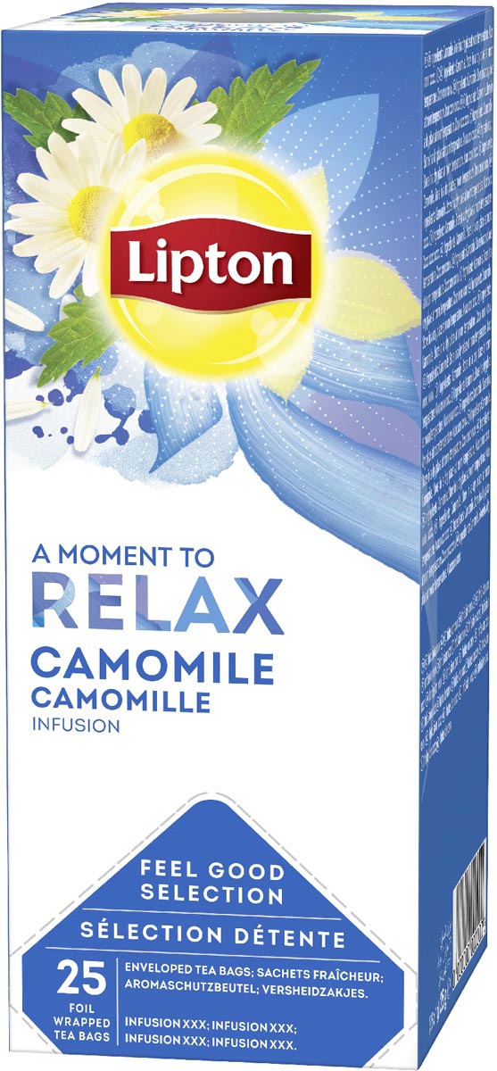 Lipton thee Feel Good Selection, Kamille, doos van 25 zakjes afbeelding