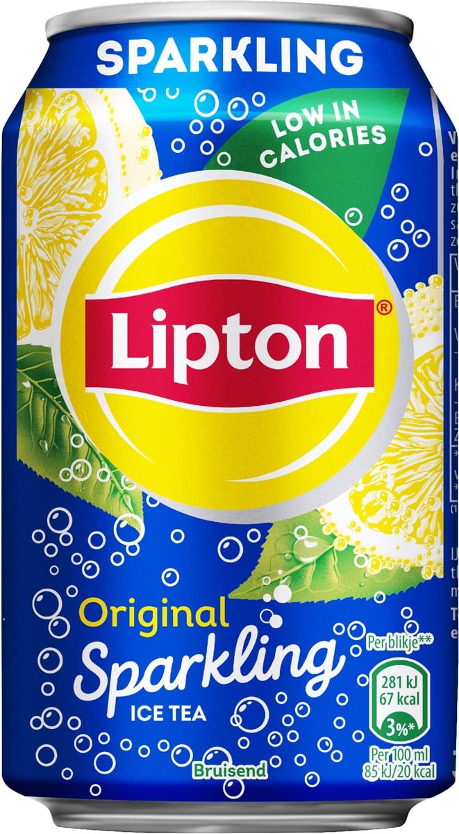 Lipton Ice Tea Sparkling, blik van 33 cl, pak van 24 stuks afbeelding