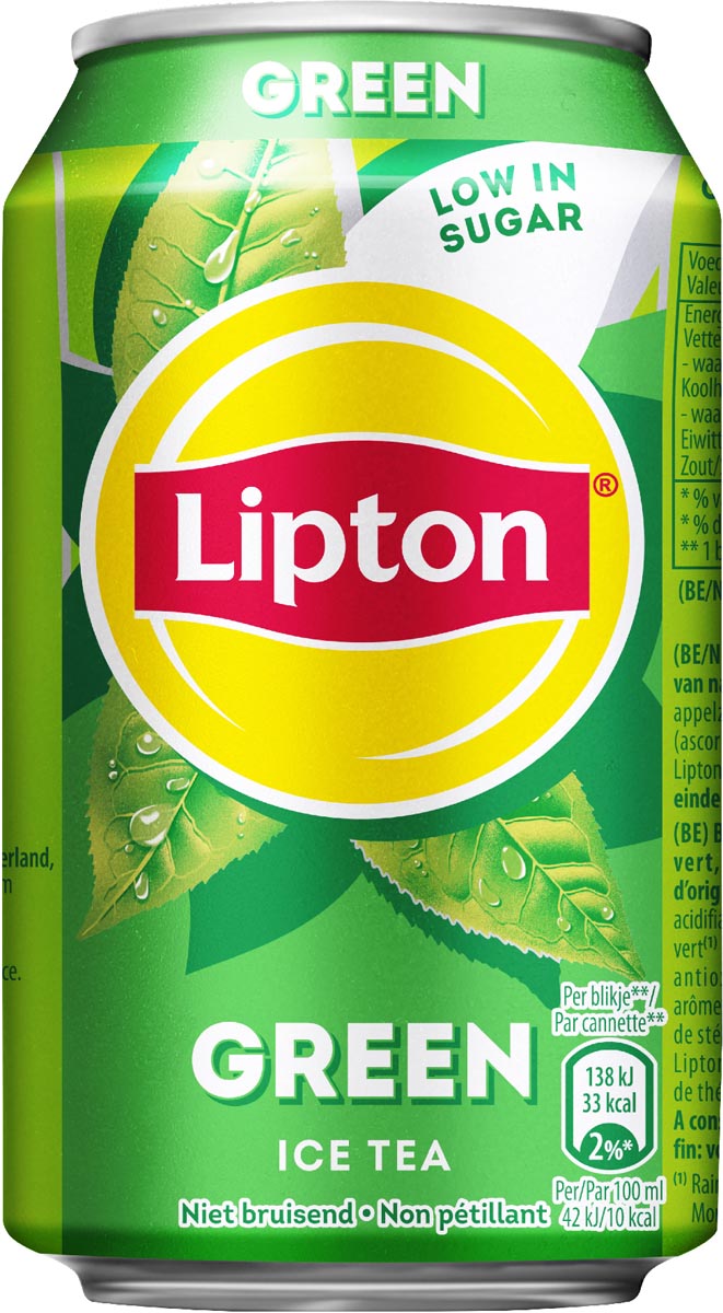 Lipton Ice Tea Green, blik van 33 cl, pak van 24 stuks afbeelding