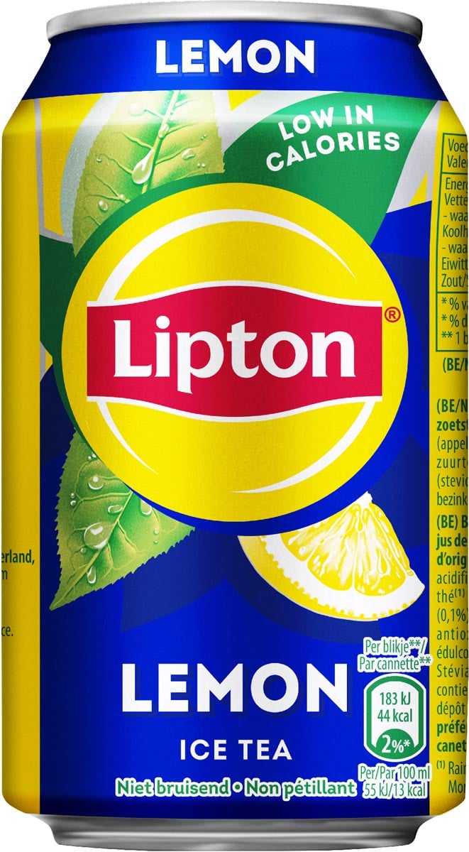 Lipton Ice Tea Lemon, blik van 33 cl, pak van 24 stuks afbeelding
