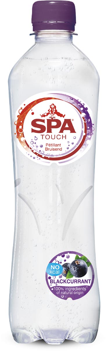 Spa Touch Sparkling Blackcurrant, fles van 50 cl, pak van 6 stuks