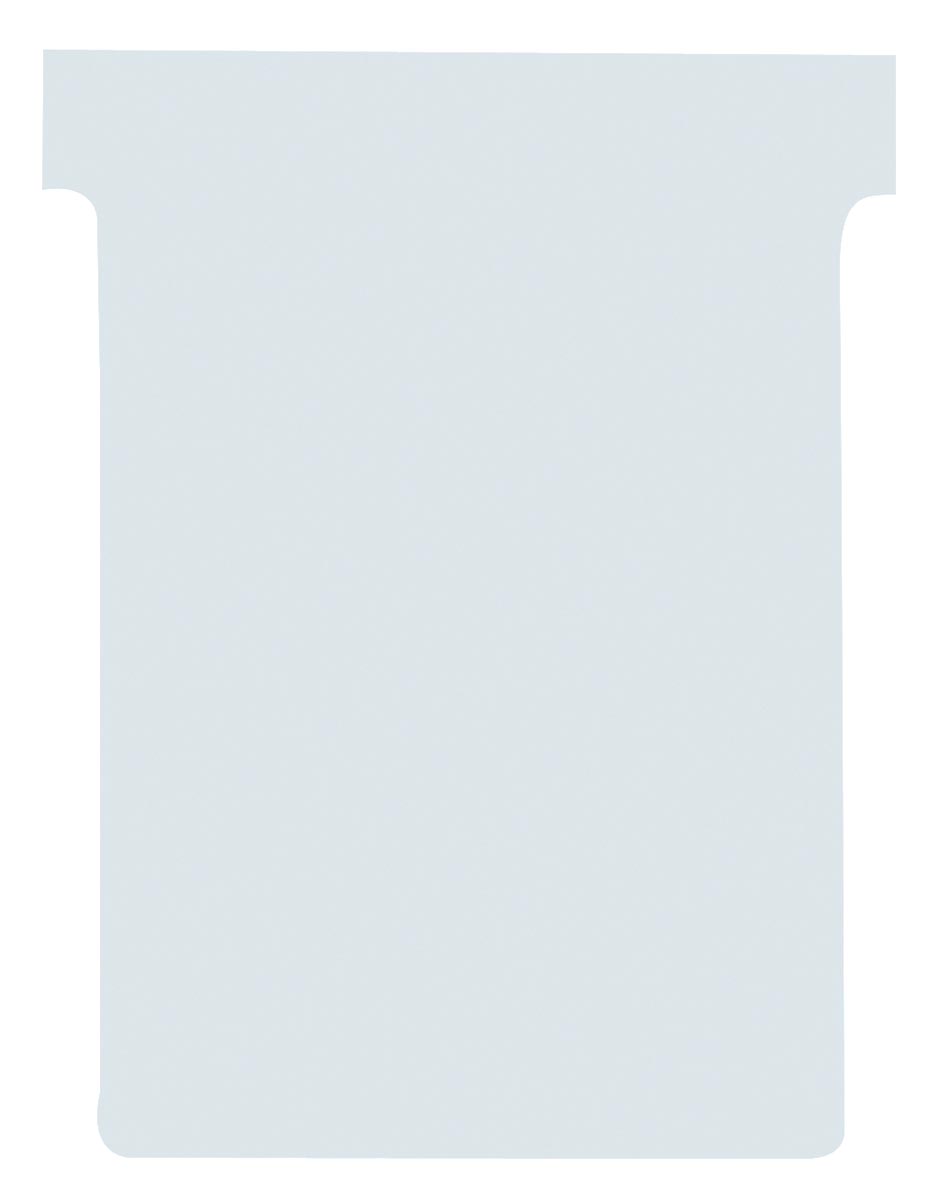 Nobo T-planbordkaarten index 1, ft 49 x 28 mm, wit