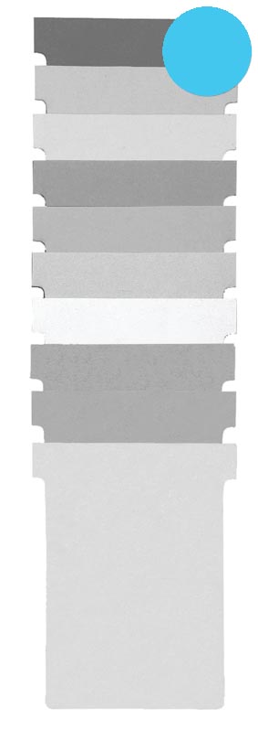 Nobo T-planbordkaarten index 1,5, ft 53 x 45 mm, blauw afbeelding