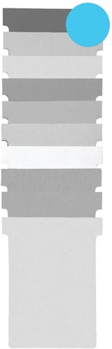 Nobo T-planbordkaarten index 1,5, ft 53 x 45 mm, blauw
