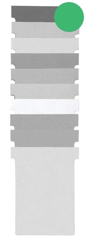 Nobo T-planbordkaarten index 1,5, ft 53 x 45 mm, groen afbeelding