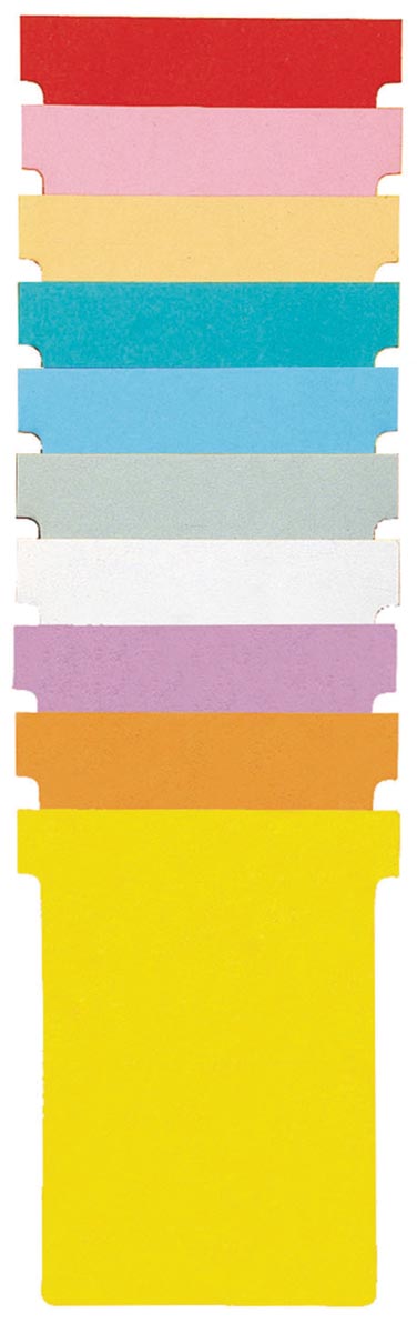 Nobo T-planbordkaarten index 1,5, ft 53 x 45 mm, wit afbeelding