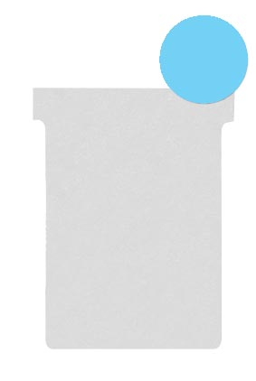 Nobo T-planbordkaarten index 2, ft 85 x 60 mm, lichtblauw afbeelding