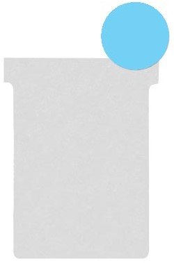 Nobo T-planbordkaarten index 2, ft 85 x 60 mm, lichtblauw