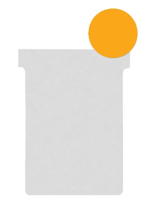 Nobo T-planbordkaarten index 2, ft 85 x 60 mm, oranje afbeelding