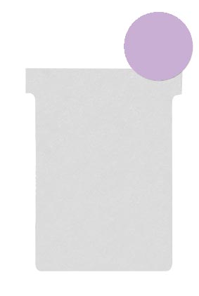Nobo T-planbordkaarten index 2, ft 85 x 60 mm, violet afbeelding