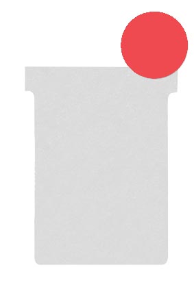 Nobo T-planbordkaarten index 2, ft 85 x 60 mm, rood Nobo T-planbordkaarten index 2, ft 85 x 60 mm, rood