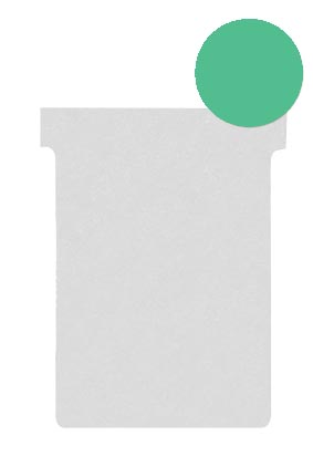 Nobo T-planbordkaarten index 2, ft 85 x 60 mm, groen afbeelding