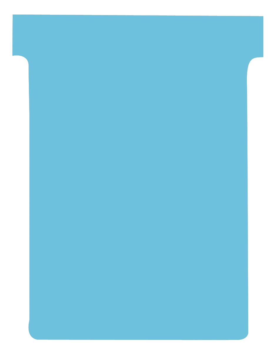 Nobo T-kaarten index 3, ft 120 x 92 mm, lichtblauw, pak met 100 stuks Nobo T-kaarten index 3, ft 120 x 92 mm, lichtblauw, pak met 100 stuks
