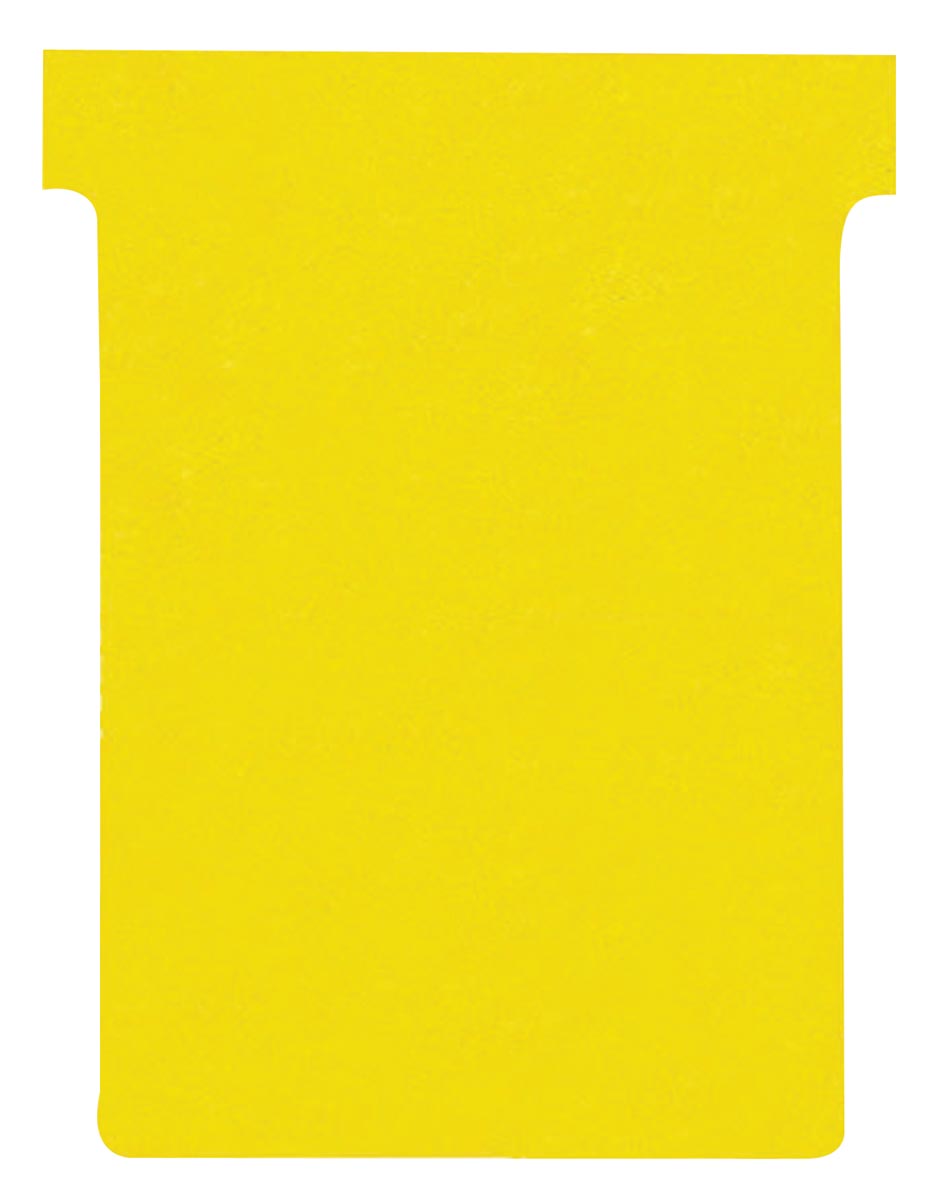 Nobo T-planbordkaarten index 3, ft 120 x 92 mm, geel Nobo T-planbordkaarten index 3, ft 120 x 92 mm, geel