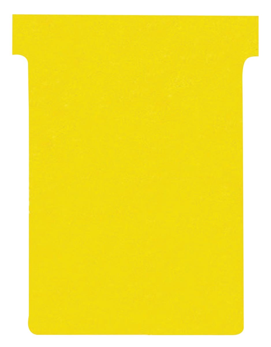 Nobo T-planbordkaarten index 3, ft 120 x 92 mm, geel