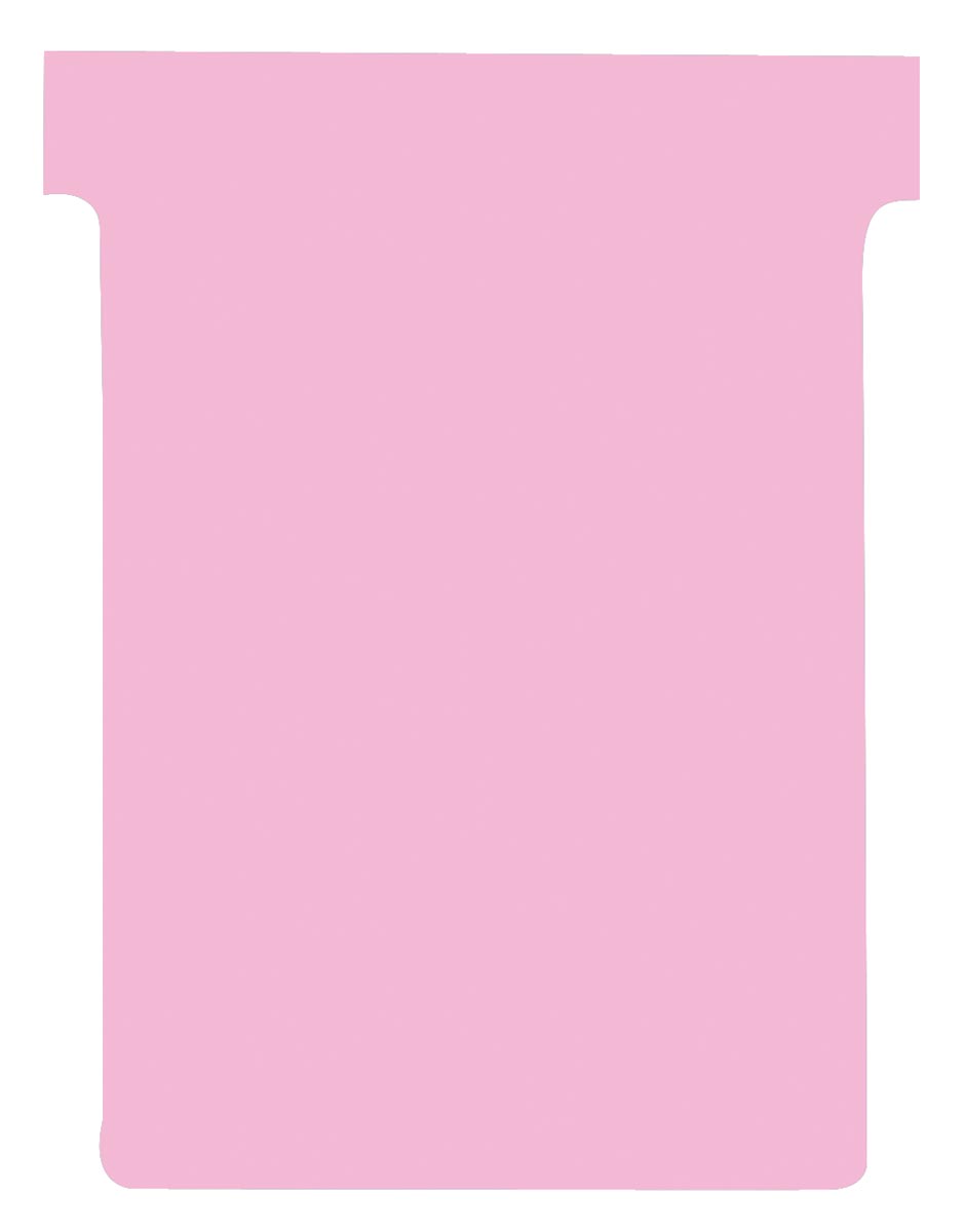 Nobo T-planbordkaarten index 3, ft 120 x 92 mm, roze afbeelding