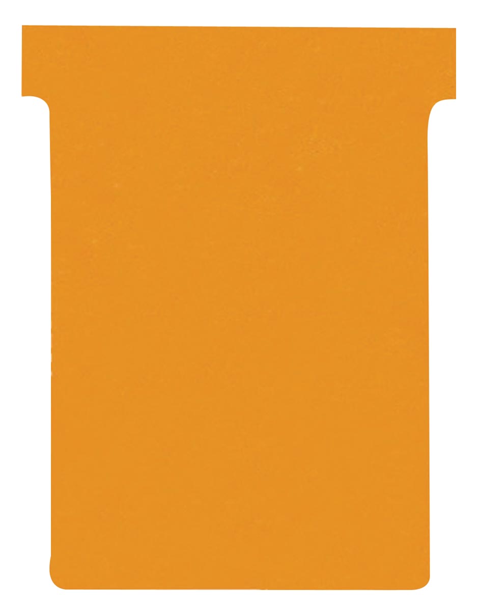 Nobo T-planbordkaarten index 3, ft 120 x 92 mm, oranje Nobo T-planbordkaarten index 3, ft 120 x 92 mm, oranje
