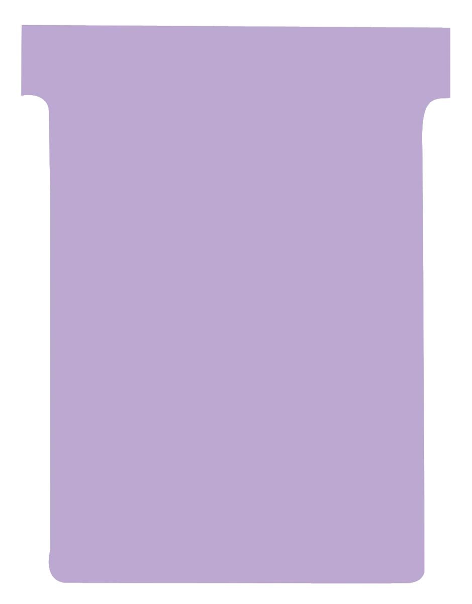 Nobo T-planbordkaarten index 3, ft 120 x 92 mm, violet afbeelding