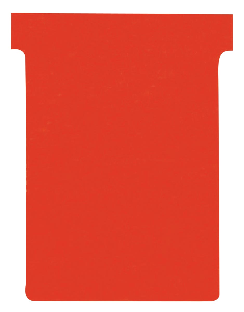 Nobo T-planbordkaarten index 3, ft 120 x 92 mm, rood afbeelding