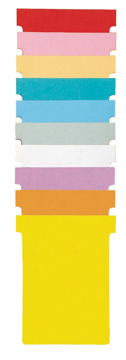 Nobo T-planbordkaarten index 4, ft 180 x 124 mm, oranje afbeelding