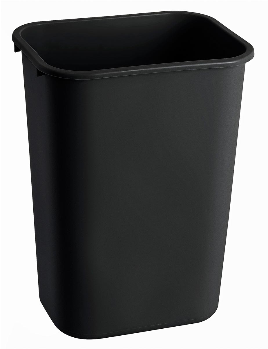 Rubbermaid vuilbak 39 l, zwart afbeelding