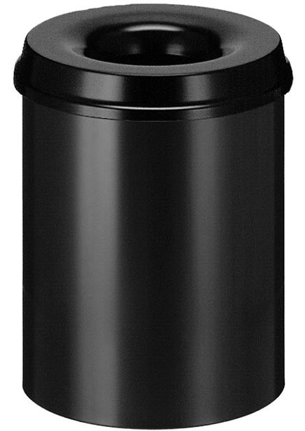 V-part vlamdovende papierbak 15 l, zwart afbeelding