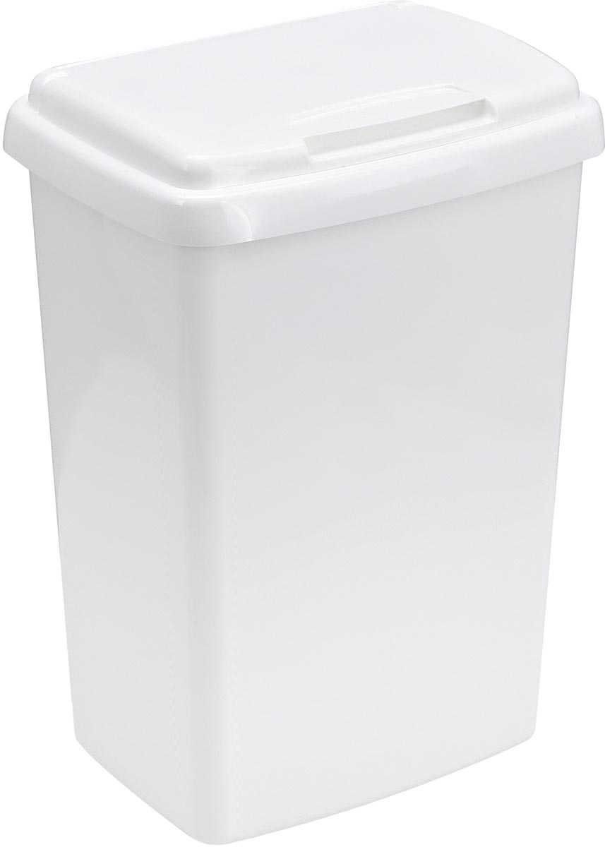 Allibert vuilbak met deksel 50 l, wit