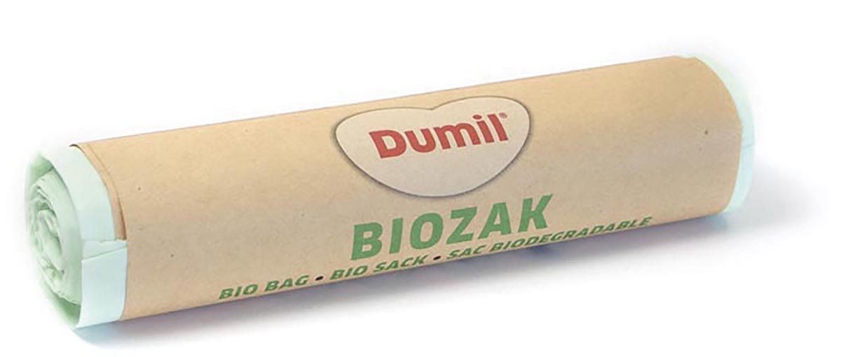 Dumil bio vuilniszak voor GFT, 16 micron, 20 l, rol van 10 stuks, groen