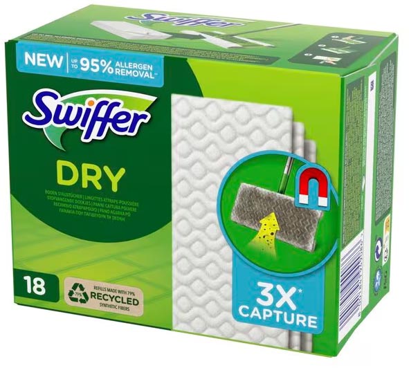 Swiffer Dry navulling pak van 18 stuks