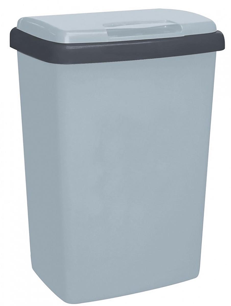 Top-Fix vuilbak 50 l, grijs afbeelding