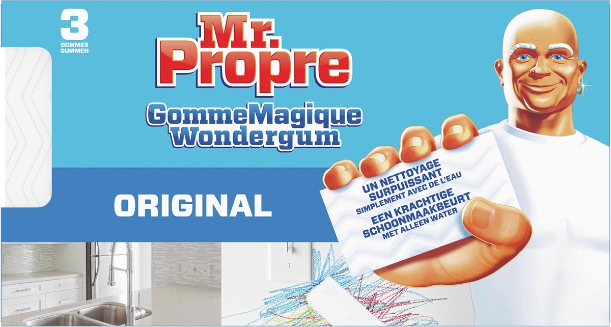 Mr. Proper wondergom Original, pak van 3 stuks afbeelding