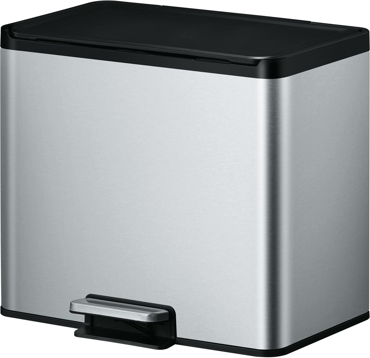 Eko Essential Recycler pedaalemmer 9 + 9 + 9 l, mat RVS Eko Essential Recycler pedaalemmer 9 + 9 + 9 l, mat RVS