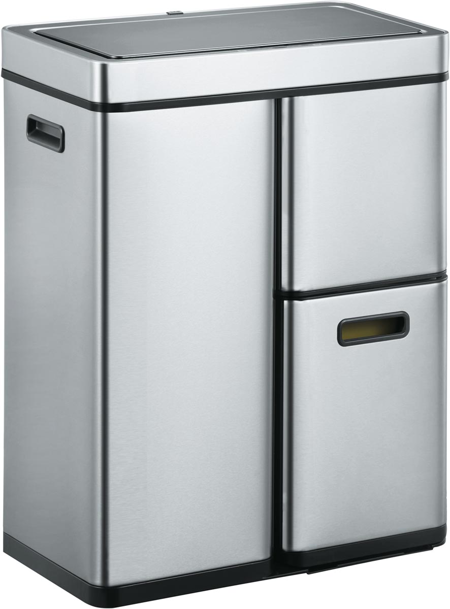 Eko Mirage Plus Sensor Recycler pedaalemmer 30 + 15 + 15 l, mat RVS Eko Mirage Plus Sensor Recycler pedaalemmer 30 + 15 + 15 l, mat RVS
