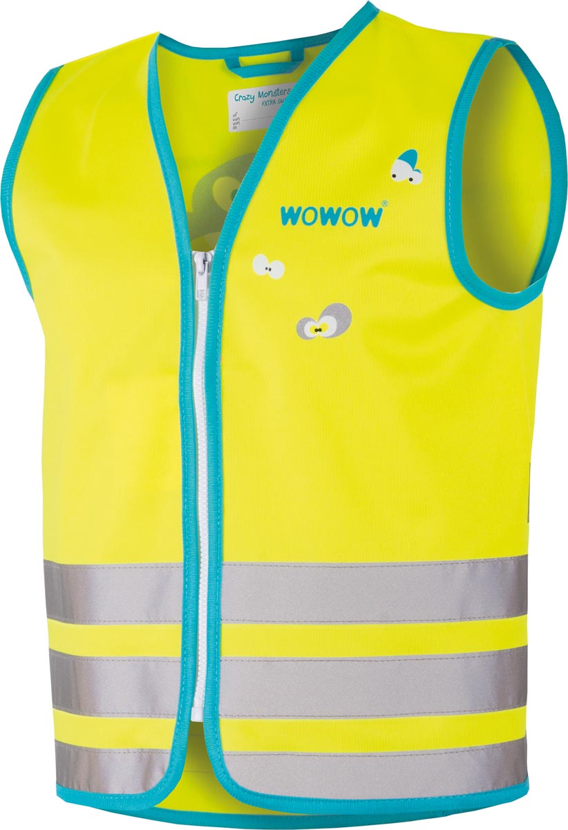 Wowow Crazy Monster Jacket fluohesje, geel, medium Wowow Crazy Monster Jacket fluohesje, geel, medium